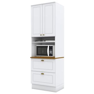Torre Quente 2 Portas 2 Gav 72cm C350 Americana Branco Nature Henn