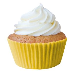 Forminha Para Cupcake Amarela - 45 Unidades
