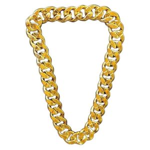 Corrente Mc Ostentação Dourado De Plástico Para Festas
