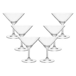 Taça De Martini Acrílico Transparente 150ml - 6 Unidades