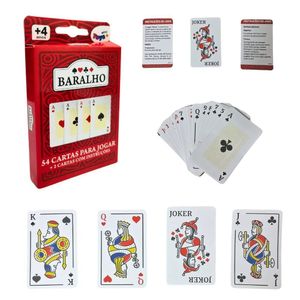 Mini Baralho 54 Cartas 8 Cm X 5 Cm - 01 Unidade
