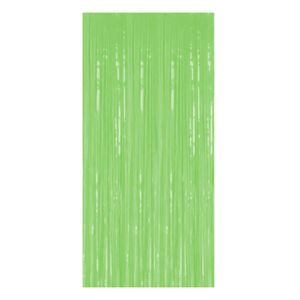 Cortina Fitas Metalizadas Verde Neon 1x2m