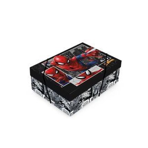 Caixa Retângular Com Tampa Homem Aranha P 24x18x8 - 01 Un