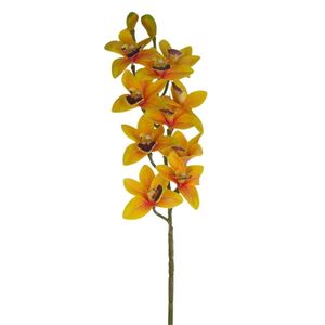 Flor Artificial Haste De Orquídea 10 Galhos Decoração - 75cm