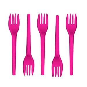 Garfinho Descartável Pink Para Festas - 50 Unidades