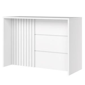 Mesa Bancada Gourmet Mdf 146x101 Cm C630 Americana Branco Henn
