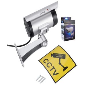 Camera Falsa Led Piscante Micro Dome Sem Fio Fake Monitoramento Cftv Espanta Ladrao Estilo Profissional