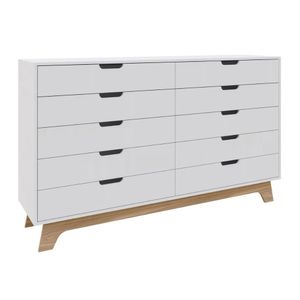 Cômoda 10 Gavetas 160cm Alice - Branco