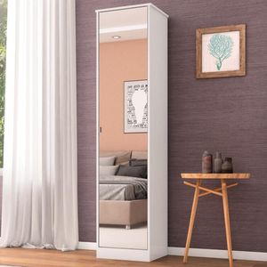 Armário Multiuso Sapateira 1 Porta Reflex Ii Branco