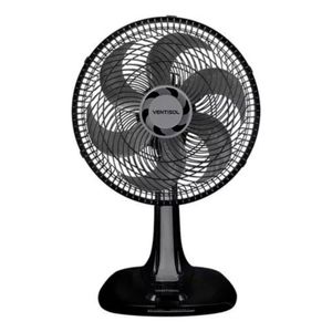 Ventilador Oscilante Mesa 30cm Turbo 6 Pás 220V Ventisol Preto 220V