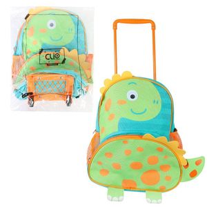 Mochila De Rodinhas Dinossauro - Verde