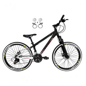 Bicicleta Aro 26 Vikingx Tuff X44 Preto/branco 21v Freios A Disco Hidráulicos (óleo) Aros Vmaxx Pretos