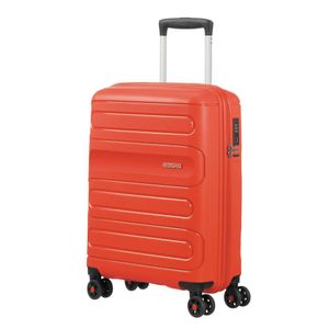 Mala de Bordo Pequena em Polipropileno American Tourister By Samsonite Sunside Cadeado TSA Laranja
