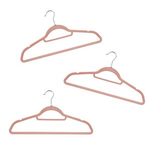Conjunto 3 Cabides De Veludo Com Estampa Oikos