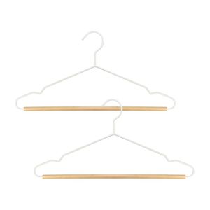 Conjunto 2 Cabides Ferreiro Branco Oikos