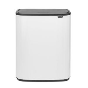 Lixeira Bo Touch Bin Em Aço 60 Litros Brabantia Branca