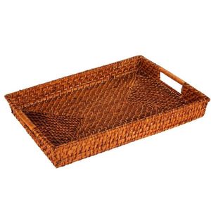 Bandeja Retangular Em Rattan 45cm X 31cm Kenya