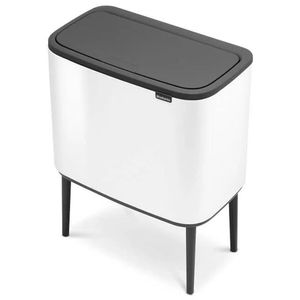 Lixeira Bo Touch Bin Em Aço 11+23 Litros Brabantia Branca