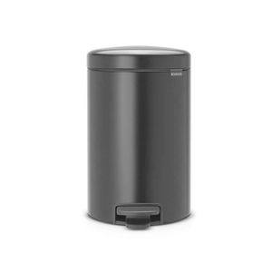 Lixeira Em Aço 12L New Icon Brabantia Preto