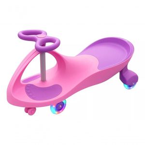 Carrinho Triciclo Super Car 100kg Infantil Rolimã 360° Rosa E Roxo
