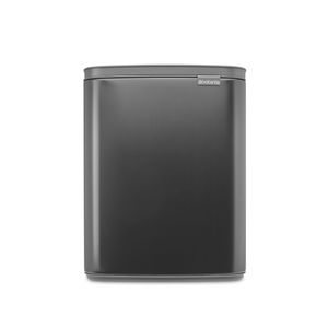 Lixeira Bo Touch Bin Em Aço 12L Preta Brabantia