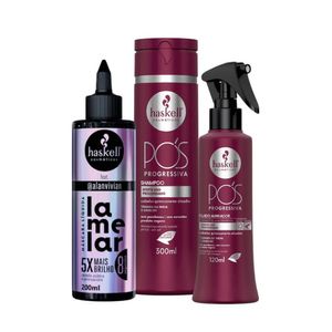Kit Máscara Líquida Lamelar + Pós Progressiva Haskell