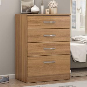 Cômoda 4 Gavetas Estrela - Amêndola Touch Amêndola Touch