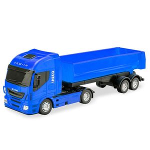 Brinquedo Caminhão Basculante Hi Way Iveco Azul