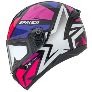 Capacete Peels Spike 2 1st Preto Pink 58