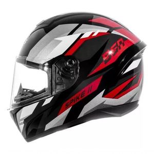 Capacete Peels Spike Ii Bsn Preto Vermelho 58