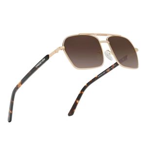 Óculos De Sol Kingseven Polarizados Anti-reflexo Uv400 Design Quadrado Marrom Escuro
