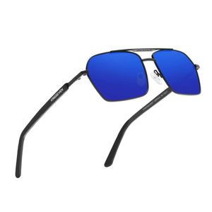 Óculos De Sol Kingseven Polarizados Anti-reflexo Uv400 Design Quadrado Azul Marinho