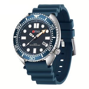 Relógio, Movimento Quartz, Display Redondo, Caixa De Liga De Zinco Azul Escuro