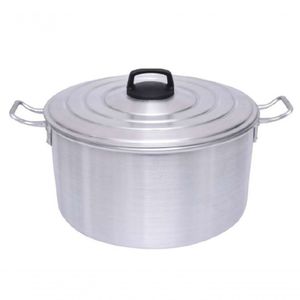 Panela Industrial Aluminio Grosso Panelão Baixo 35 Litros