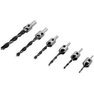 Jogo De Brocas 3 Pontas Com Escareador 3 Mm A 10 Mm C-7 Pc - Vonder