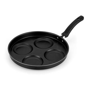 Frigideira Multiuso 4 Em 1 Com Divisórias Antiaderente Preto Cozinhe Ovos E Hamburgers Com Facilidade