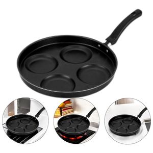 Frigideira Multiuso 4 Em 1 Com Divisórias Antiaderente Preto Cozinhe Ovos E Hamburgers Com Facilidade