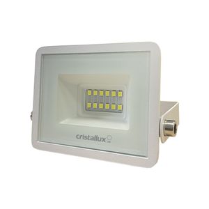 Refletor Branco Led 10w 6500k Biv 1000lm Ip66 - Cristallux