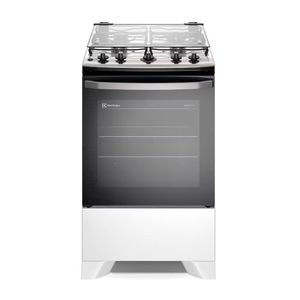 Fogão Electrolux 4 Bocas Efficient Fe4ib Com Mesa Inox Branco Bivolt
