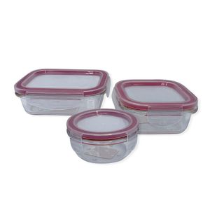 Conjunto De Potes De Vidro Herméticos Em Tamanhos Variados Organize Sua Cozinha