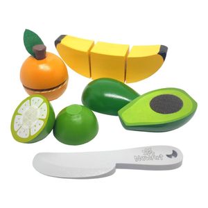Kit 4 Frutas Com Corte - Banana - Limão - Abacate - Laranja - Newart