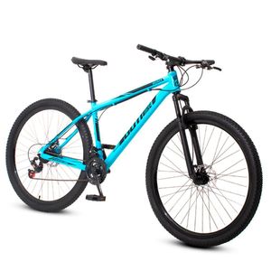 Bicicleta Aro 29 Alumínio Azul E Preto Gott Rocker Freios A Disco Suspensão 21v