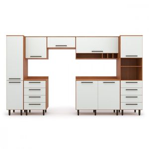 Cozinha Completa 7 Peças Evolution Plus Freijo Com Off White Freijo Com Off White