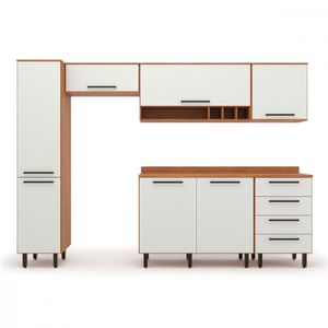 Cozinha Completa 6 Peças Evolution Plus Freijo Com Off White Freijo Com Off White