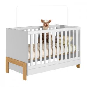 Berço Americano 2 Em 1 Mini Cama Fantasia Branco Qmovi Branco