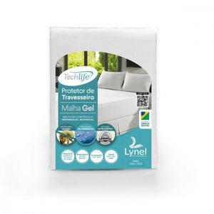 Capa De Travesseiro Impermeável 50x70 Techlife Branco Lynel Branco