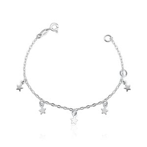 Pulseira Infantil Estrelinhas Prata 925