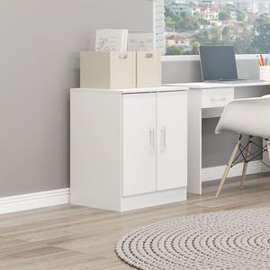 Armário Multiuso Com 2 Portas 60x76cm Menu Móveis Branco