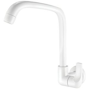 Torneira Para Cozinha De Parede Branca Fitt 1168 F61