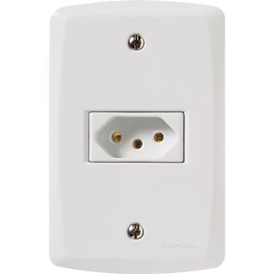 Conjunto 4x2 Com 1 Tomada 2p+t Lux2 10a 250v Branco - Tramontina